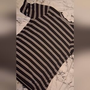 Torrid Black and White Striped Dress